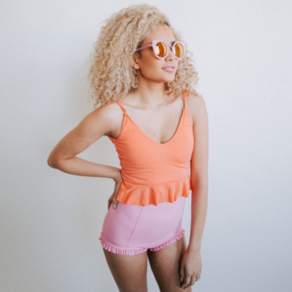 Kortni Jeane Scoop Back swim top